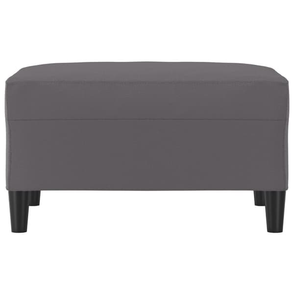 Fotpall grå 70x55x41 cm konstläder