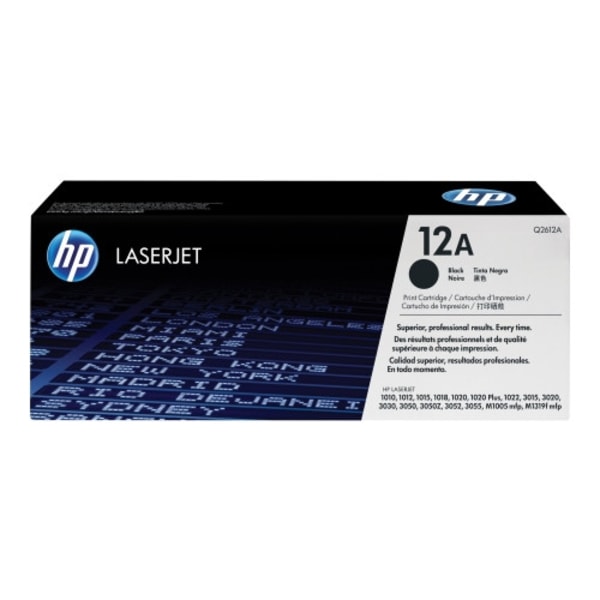 HP 12A - svart - original - LaserJet - tonerkassett (Q2612A)