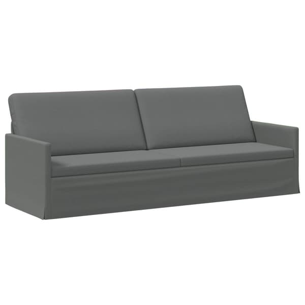 3-sitssoffa Mörkgrå 220 x 81 x 82 cm Tyg