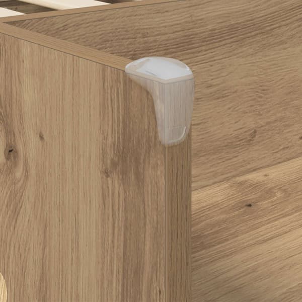 Barns hög sängram 2 pcs Artisan-ek 90 x 190 cm Konstruerat trä