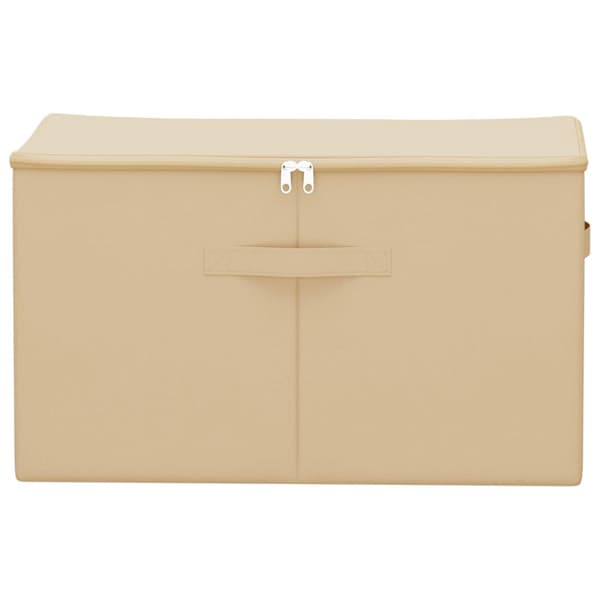 Förvaringslåda 6 pcs Gräddvit 55 x 35 x 32 cm Non-woven tyg