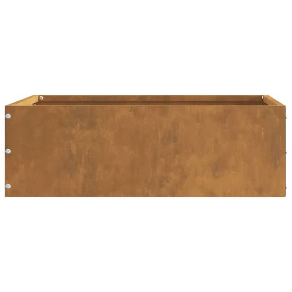 Kant för gräsmatta 6 pcs Rostig 40 x 40 x 13 cm