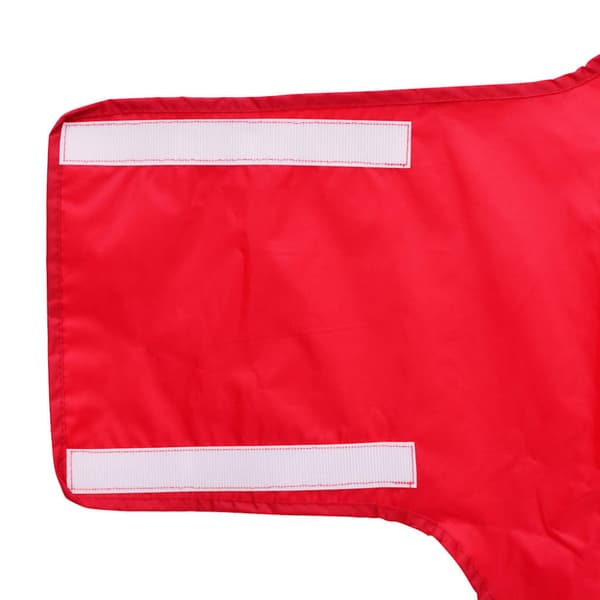 Regnrock för hundar med reflekterande remsor polyester röd 4XL