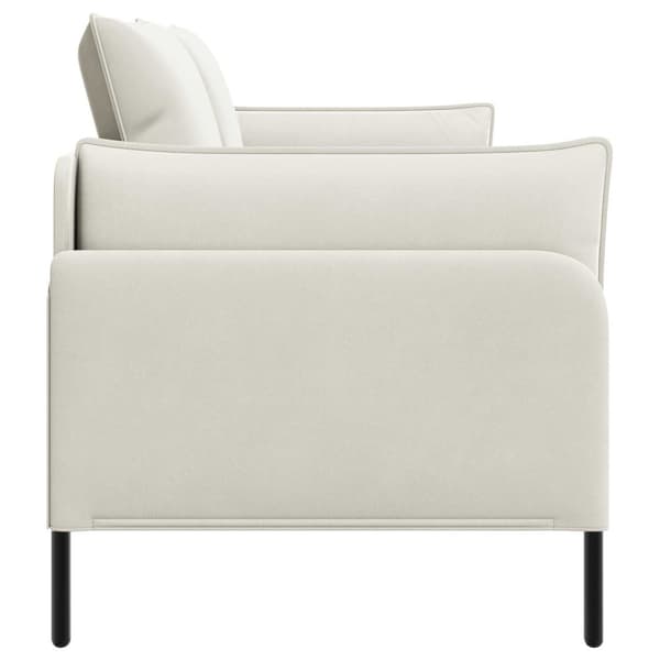 2-sits soffa 2-sits Gräddvit 188 x 81 x 89 cm Sammet