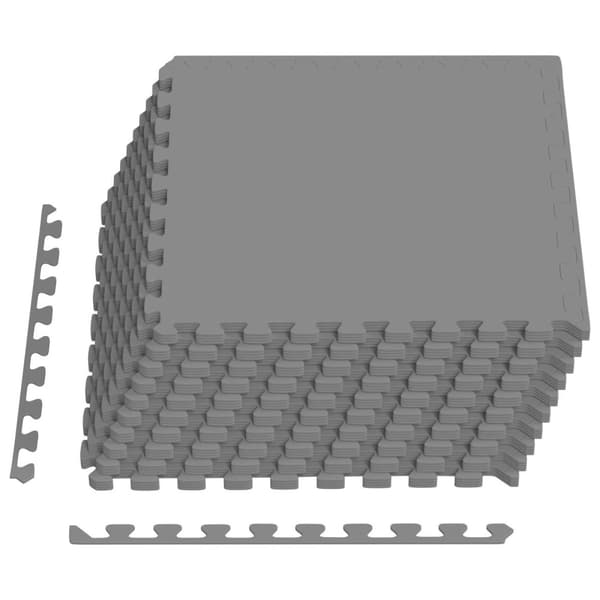 Golvmatta 40 pcs Grå 14,4 m² EVA-skum