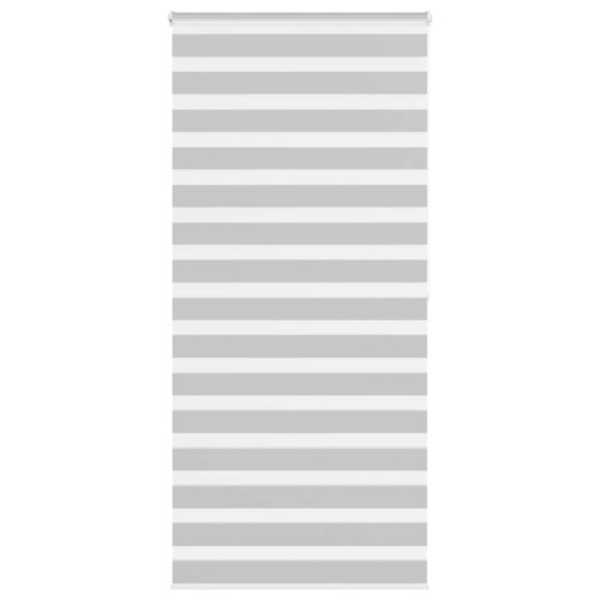 Rullgardin zebra ljusgrå 100x200 cm tyg bredd 95,9 cm polyester