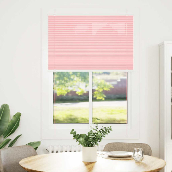 Plisserad persienn rosa 85x150 cm tyg bredd 84,4 cm polyester