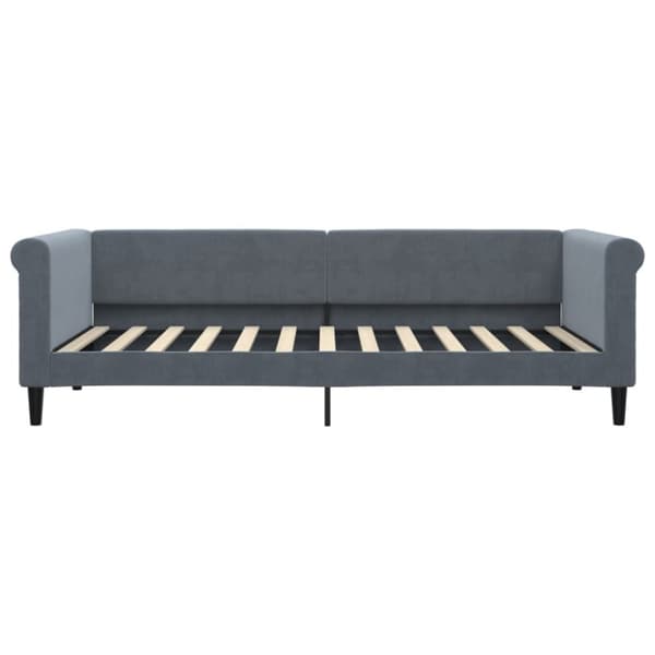 Dagbädd mörkgrå 90x200 cm sammet