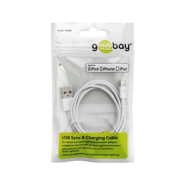 goobay Lightning-kabel - Lightning / USB 2.0 - 3 m