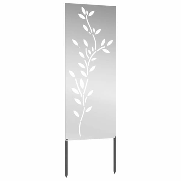 Trädgårds integritetsskärm Silver 50 x 140 cm Galvaniserat stål