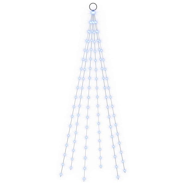 Julgransbelysning med markspett och flaggstång 180 cm