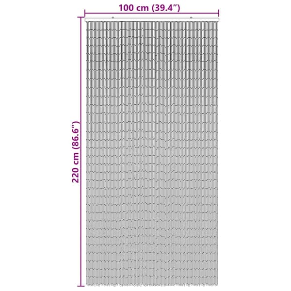 Insektsdörrgardin palmtryck 100x220 cm bambu