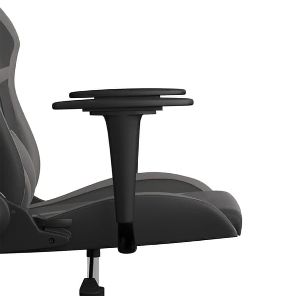 Gamingstol svart och grå konstläder