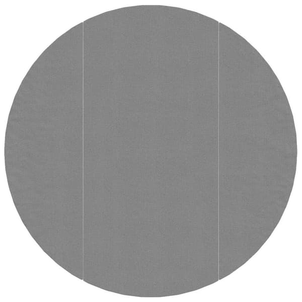 Bottenmatta ljusgrå Ø306 cm polyester geotextil