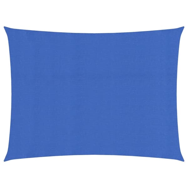 Solsegel 160 g/m² rektangulär blå 5x6 m HDPE