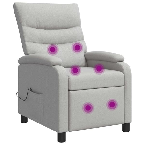 Massagefåtölj Moln Grå Tyg