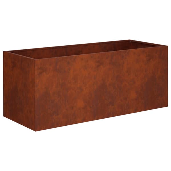 Trädgårdsplanterare Rostig 80 x 40 x 40 cm Väderbeständig stål