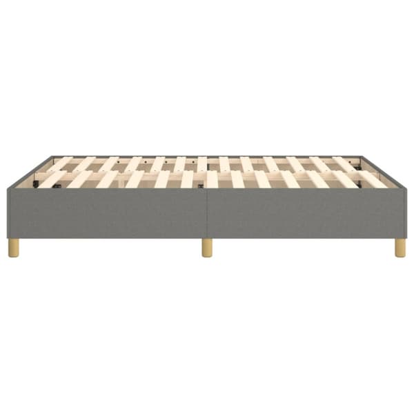 Boxspring-sängram mörkgrå 140x200 cm tyg