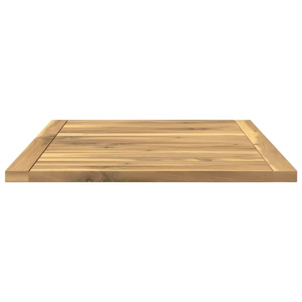 Bordsskiva 60,5 x 49 x 2 cm Rektangulär Massivt Akaciaträ Vit