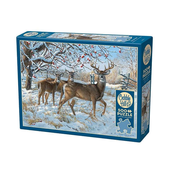 Winter Deer, Pussel, 500 bitar, Cobble Hill