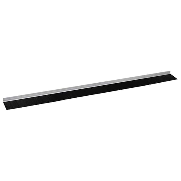 Självhäftande dörrborstlist 6 pcs Silver 100 cm