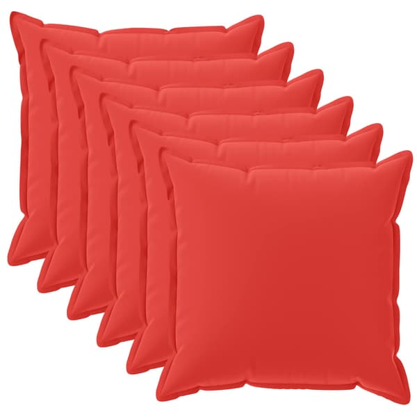 Kudde med kudde HOUTEN 6 st Röd Polyester