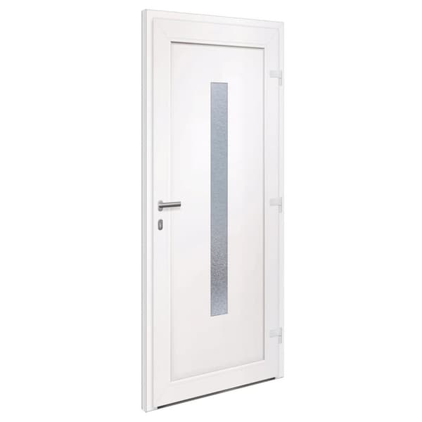 Ytterdörr vit 98x208 cm PVC