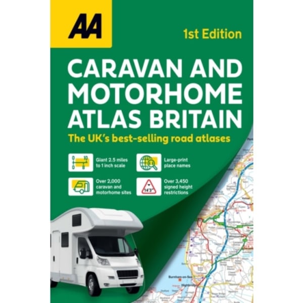 AA Caravan & Motorhome Atlas (häftad, eng)