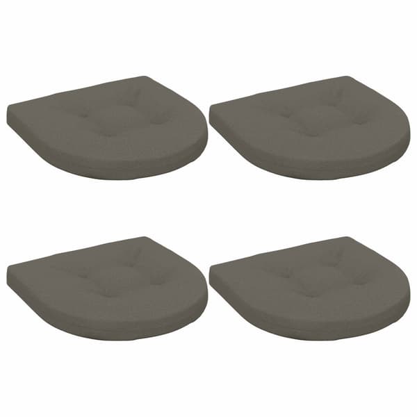 4-delade Sittdynor 4 st 100% Polyester Grå 40 x 40 x 5 cm