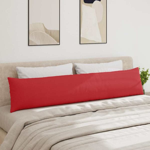 Sofakuddar 2 pcs Röd 200 x 40 cm tyg