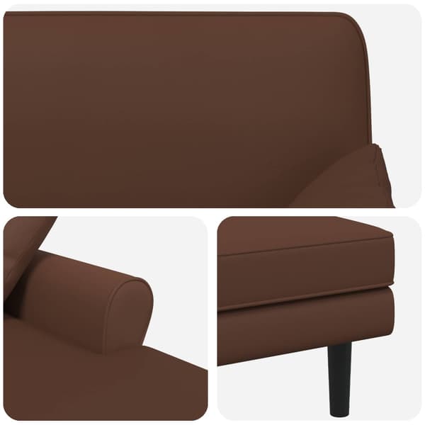 Schäslong Brun Konstläder