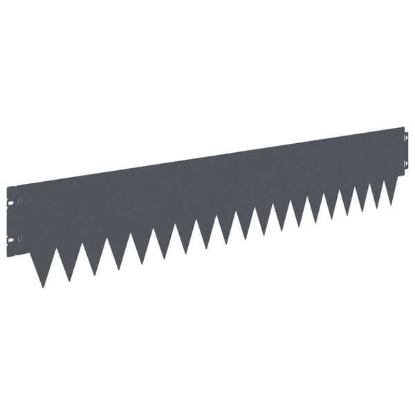 Kant för gräsmatta 30 pcs 103 x 20 cm metall Antracit