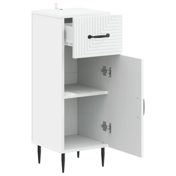 Badrumsskrubb HAARLEM Vit 30 x 31 x 80 cm Konstruerat trä