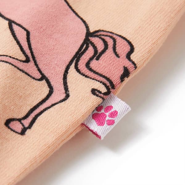 Barnpyjamas med korta ärmar ljus orange 128