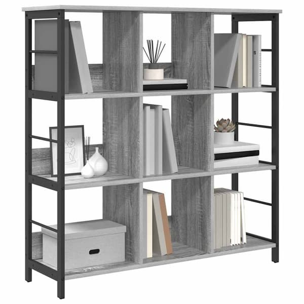 Hyllsystem Grå Sonoma 102 x 32 x 104,5 cm Konstruerat trä