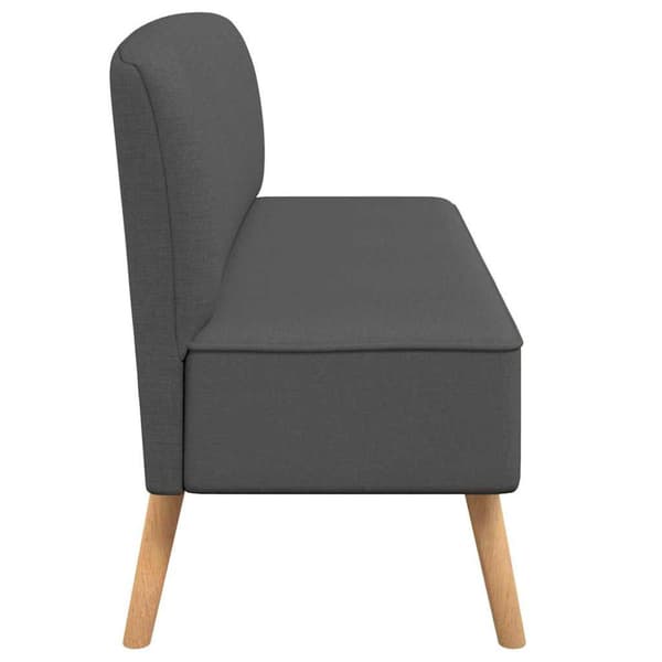 Soffa tyg 117x55,5x77 cm mörkgrå