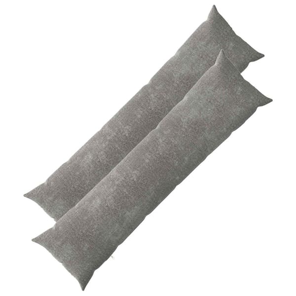 Kasta Kudde 2 st HEERLEN Mörkgrå 40 x 145 cm Chenilletyg