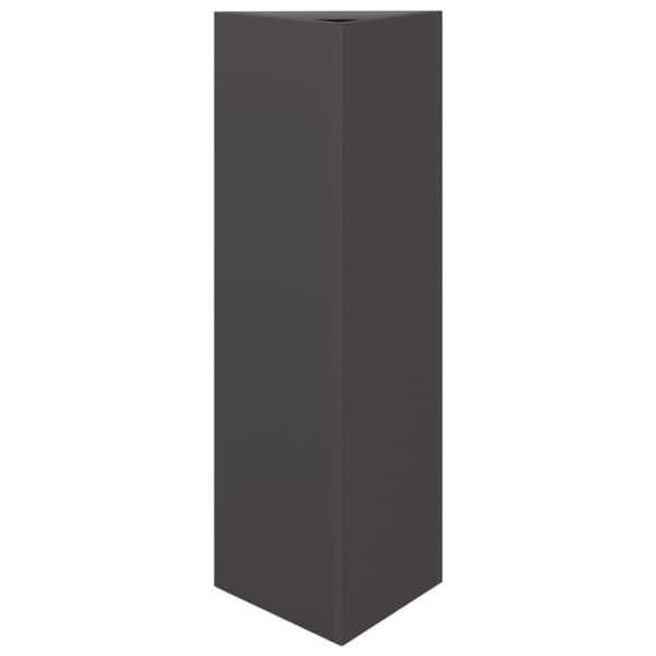 Odlingslådor 2 st svart triangulär 30x26x75 cm stål