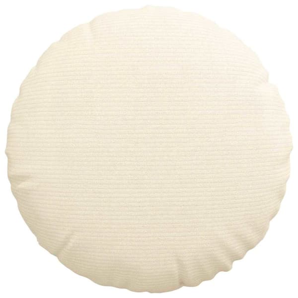 Sittkuddar 2 pcs Kräm Ø 40 cm Kordread tyg