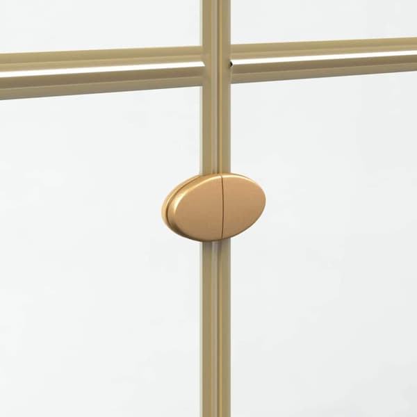 Walk-In duschvägg Guld 90 x 6.5 x 190 cm