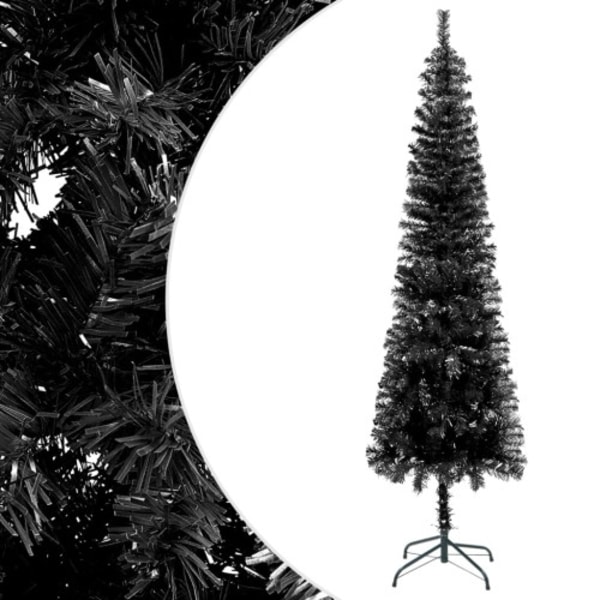 Julgran smal svart 240 cm