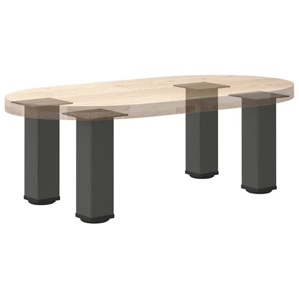 Soffbordsben 4 st antracit 42-44 cm stål