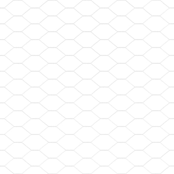 Hexagonstängsel Silver 1 x 10 m Galvaniserat stål
