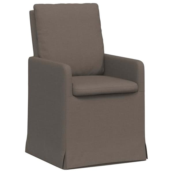 Matstolar 2 pcs Ljusgrå 57 x 67 x 98 cm Linne