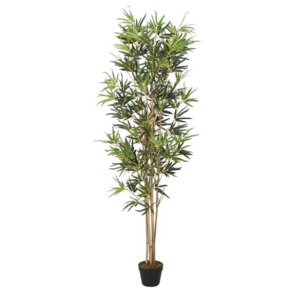 Konstväxt bambu 552 blad 120 cm grön