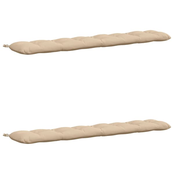 Bänk Kuddar VIANEN 2 st 100% Polyester Gräddvit
