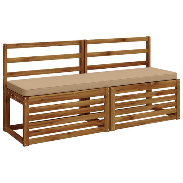 1-delad Bänk Kudde VUGHT 100% Polyester Sand 150 x 40 x 5 cm