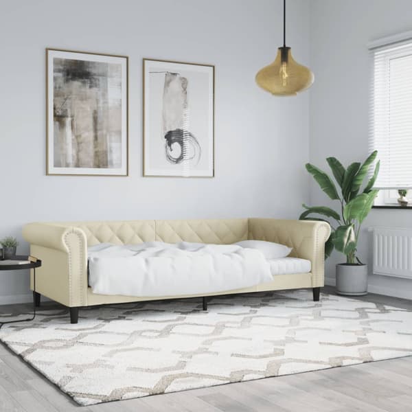 Dagbädd gräddvit 90x200 cm konstläder