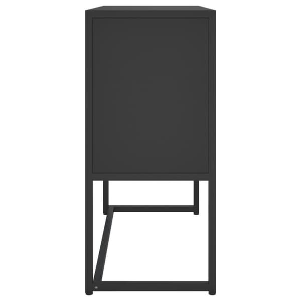 Skänk svart 75x35x75 cm stål