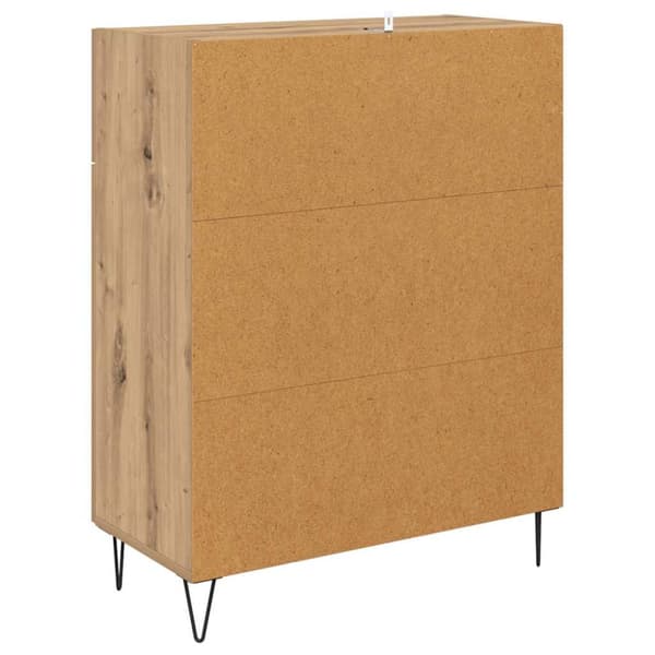 Sideboard med låda Artisan Ek 69,5 x 34 x 90 cm Konstruerat trä